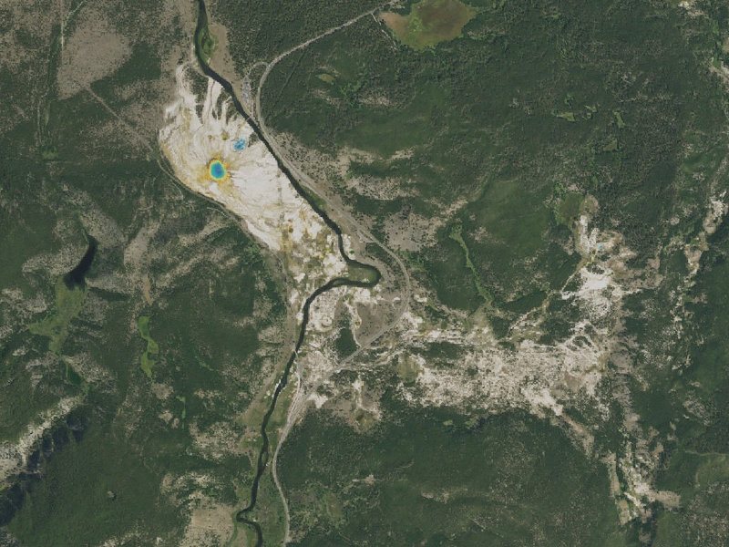 Aerial view of the ground around Flood Group