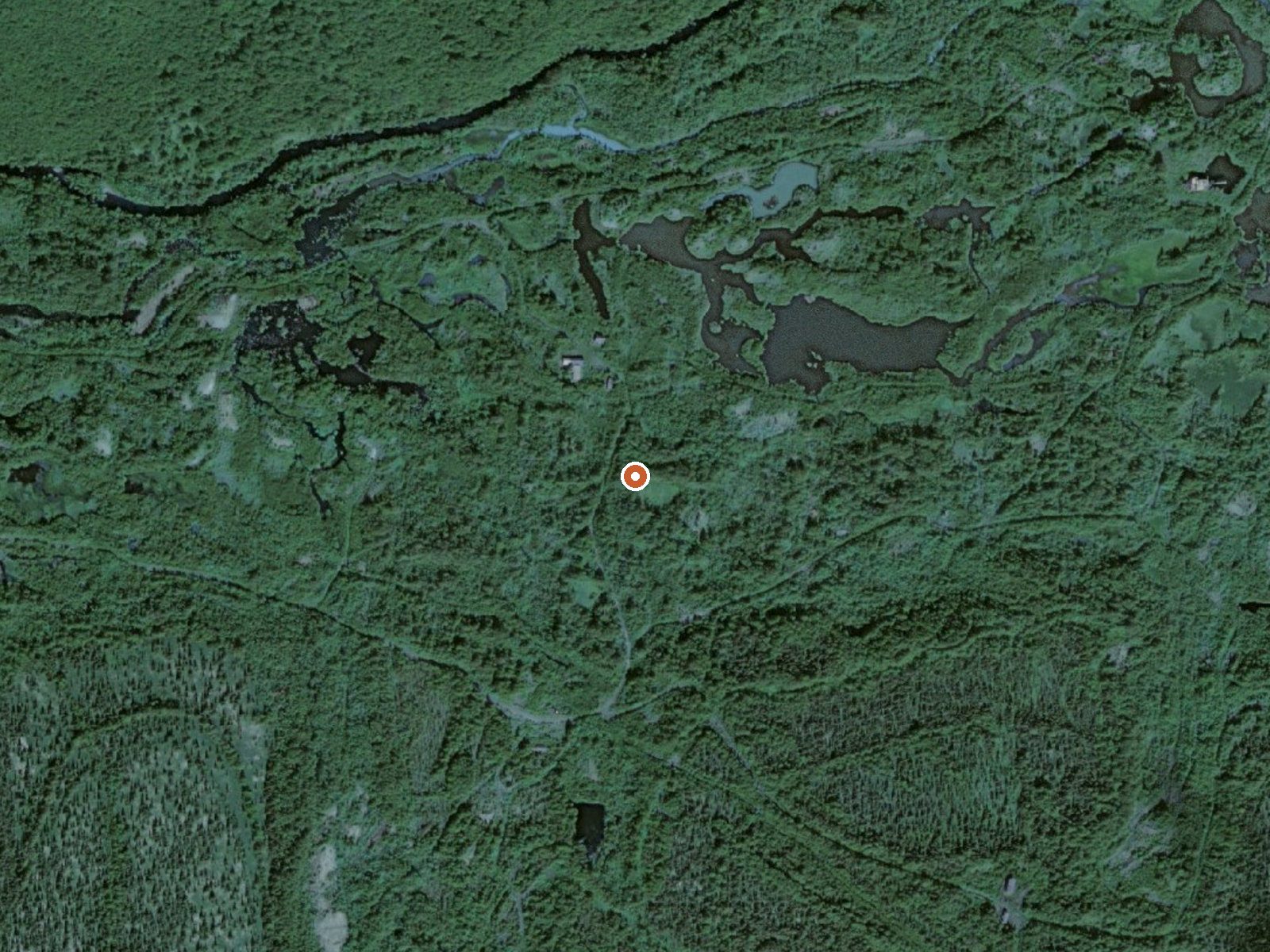 Aerial view of the ground around Hot Spring Near Flat