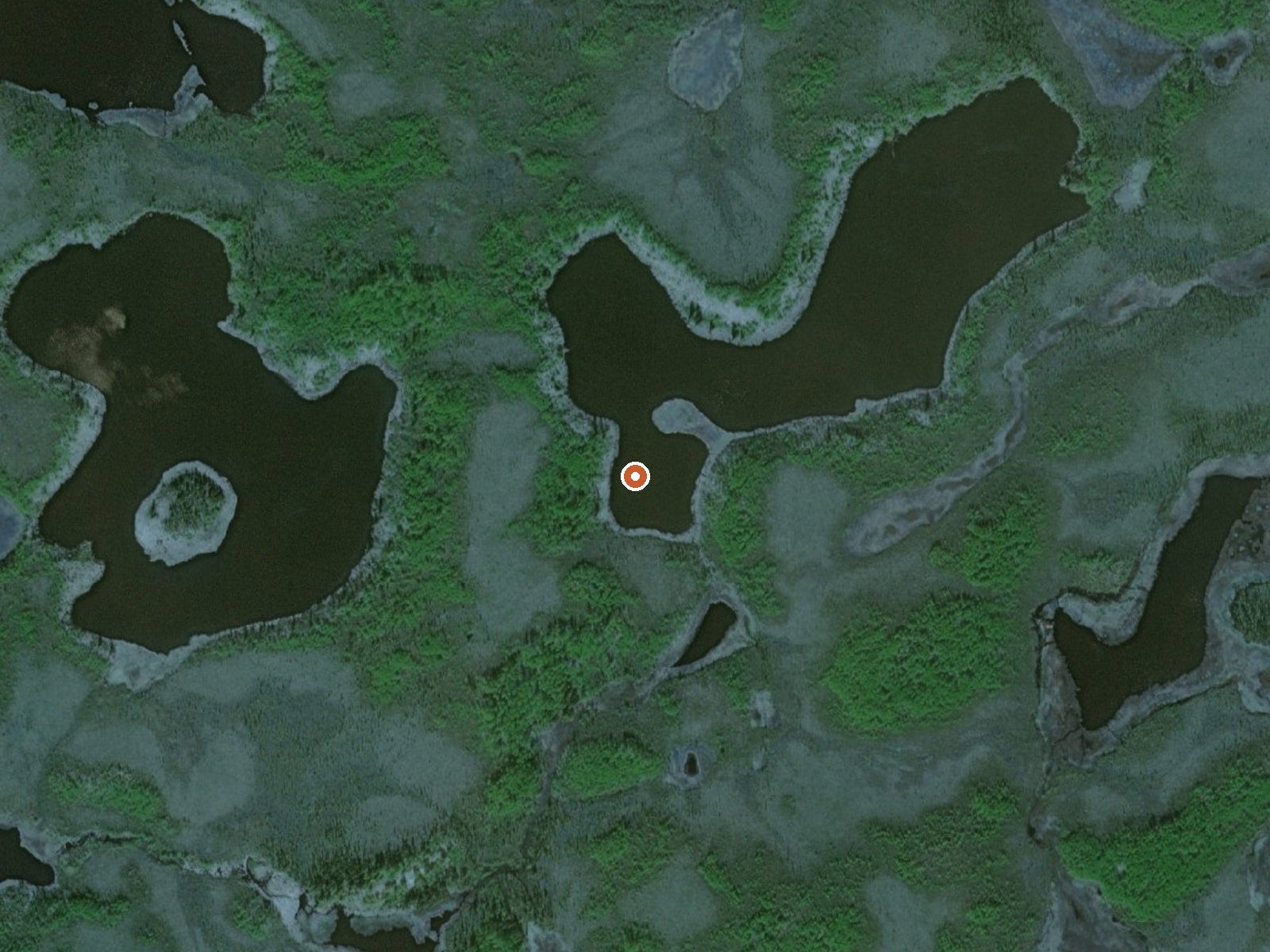 Aerial view of the ground around Hot Springs East Of Diamond