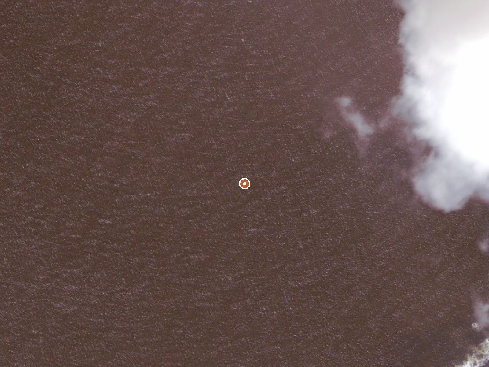 Aerial view of the ground around Fumaroles On Little Sitkin Island