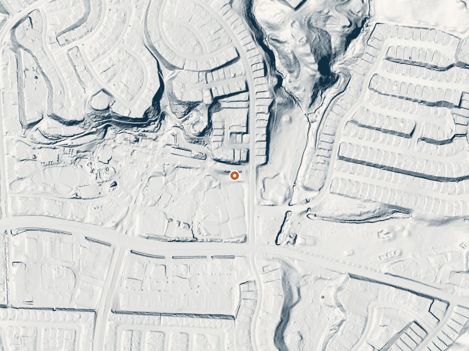 LiDAR bare-earth view of the same ground around Murrietta Hot Springs