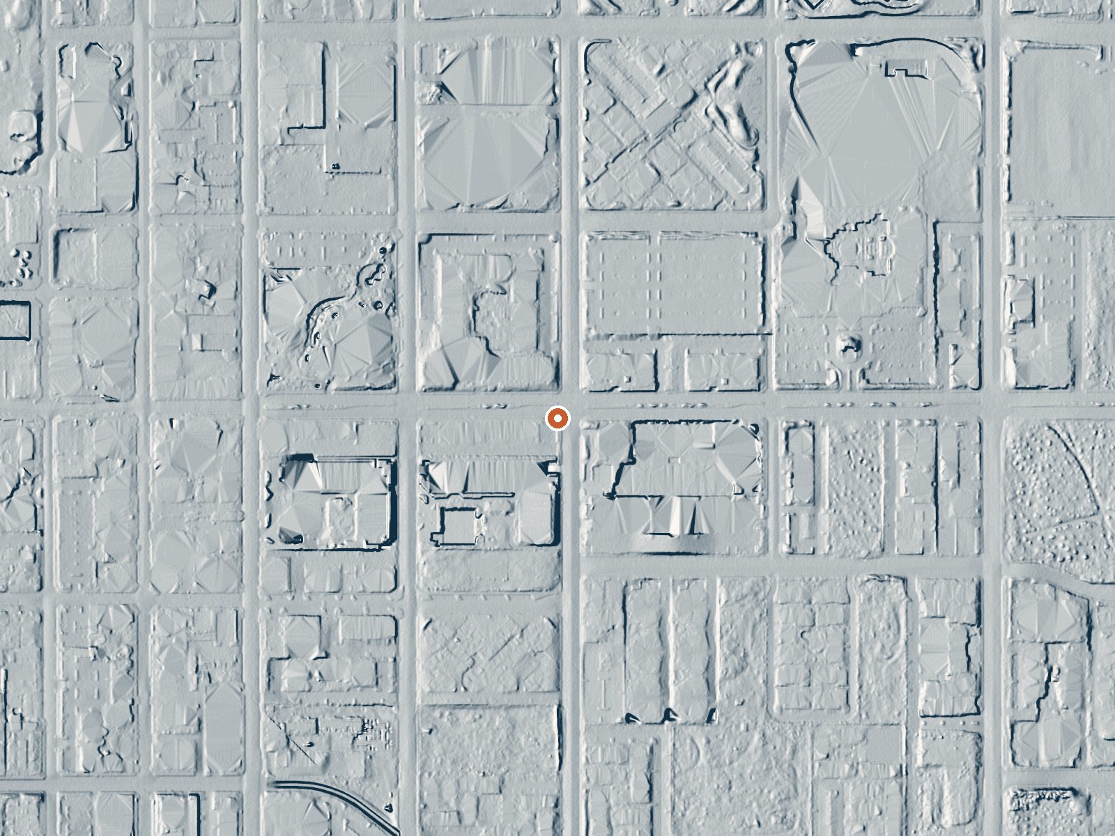 LiDAR bare-earth view of the same ground around Palm Springs (Agua Caliente Spring)