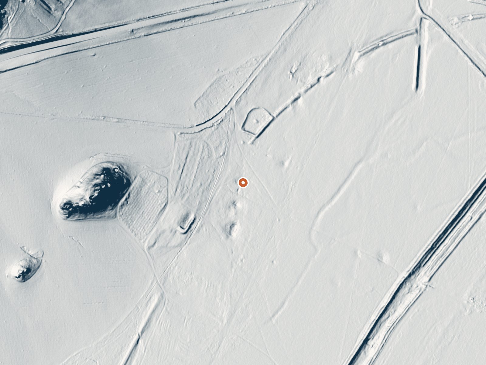 LiDAR bare-earth view of the same ground around Lakeview Hot Springs