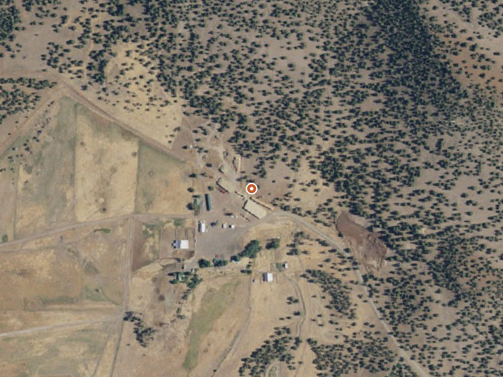 Aerial view of the ground around Spring