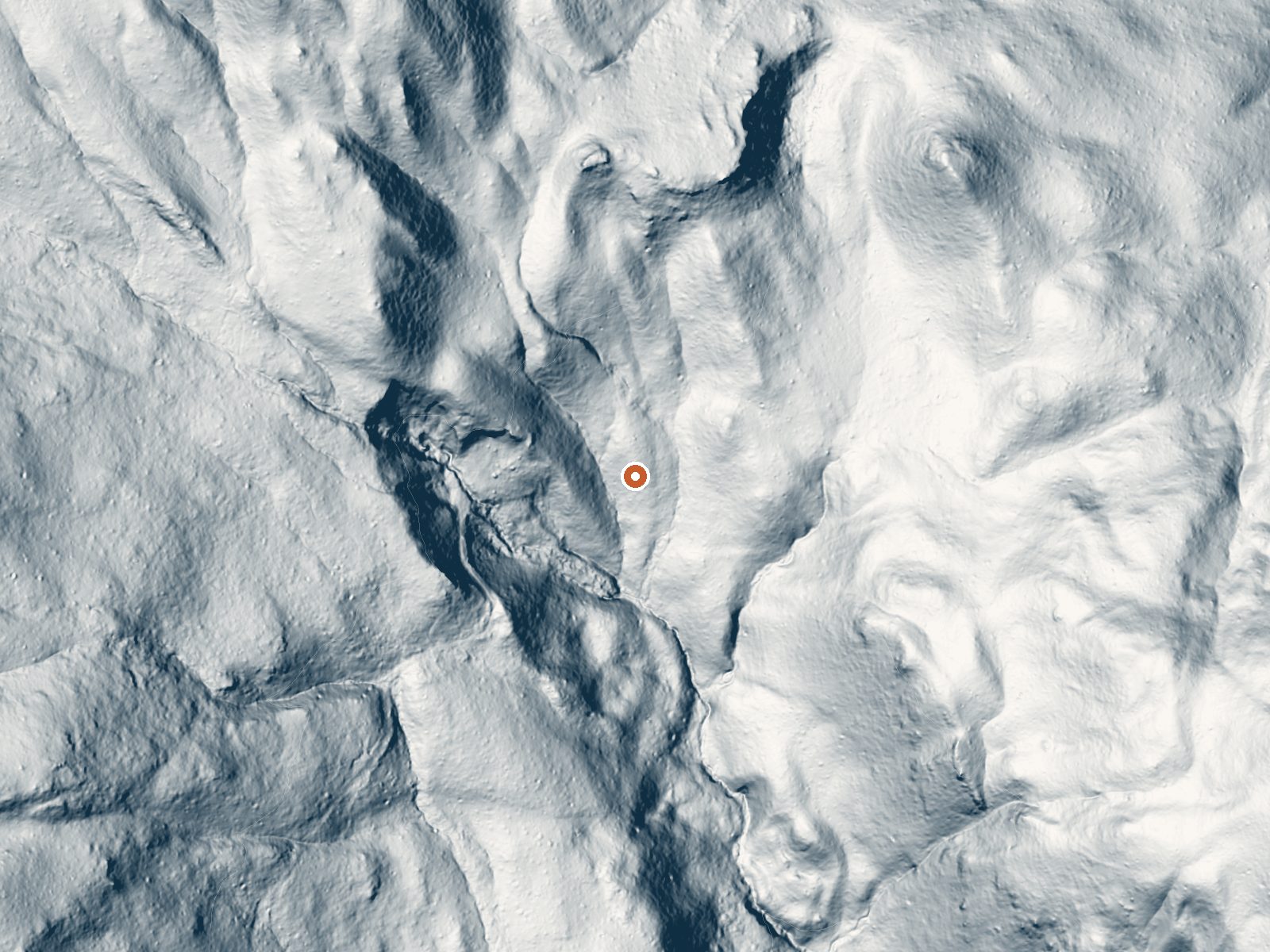 LiDAR bare-earth view of the same ground around Terminal Geyser