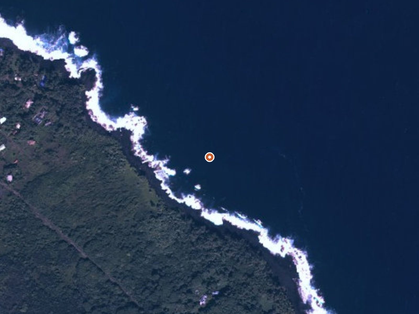 Aerial view of the ground around Akins Spring
