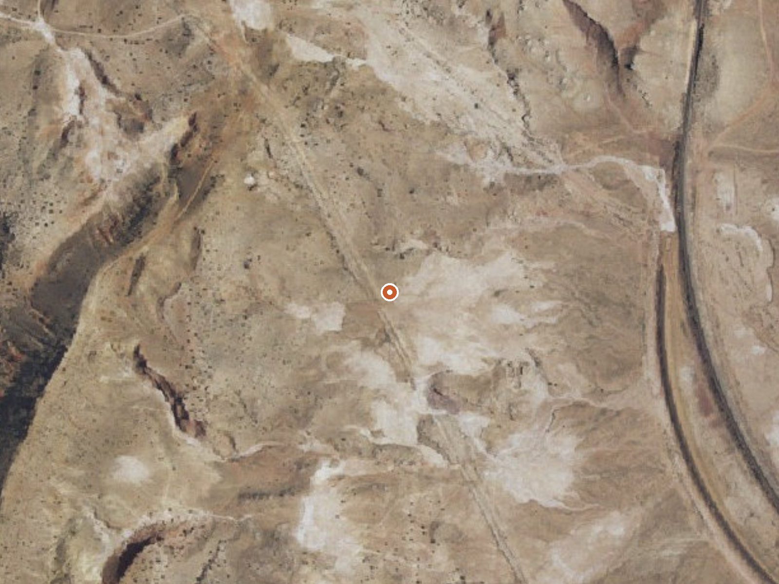 Aerial view of the ground around Laguna Pueblo Springs