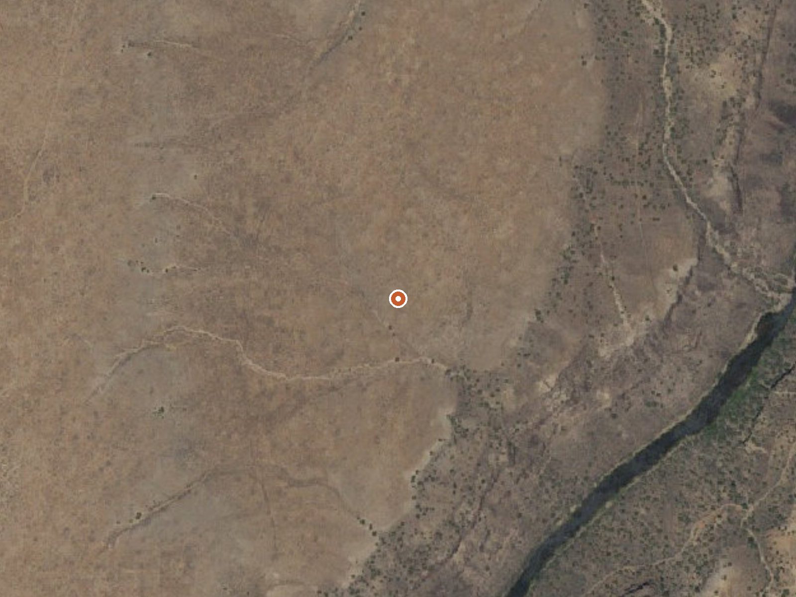 Aerial view of the ground around Manby Hot Springs