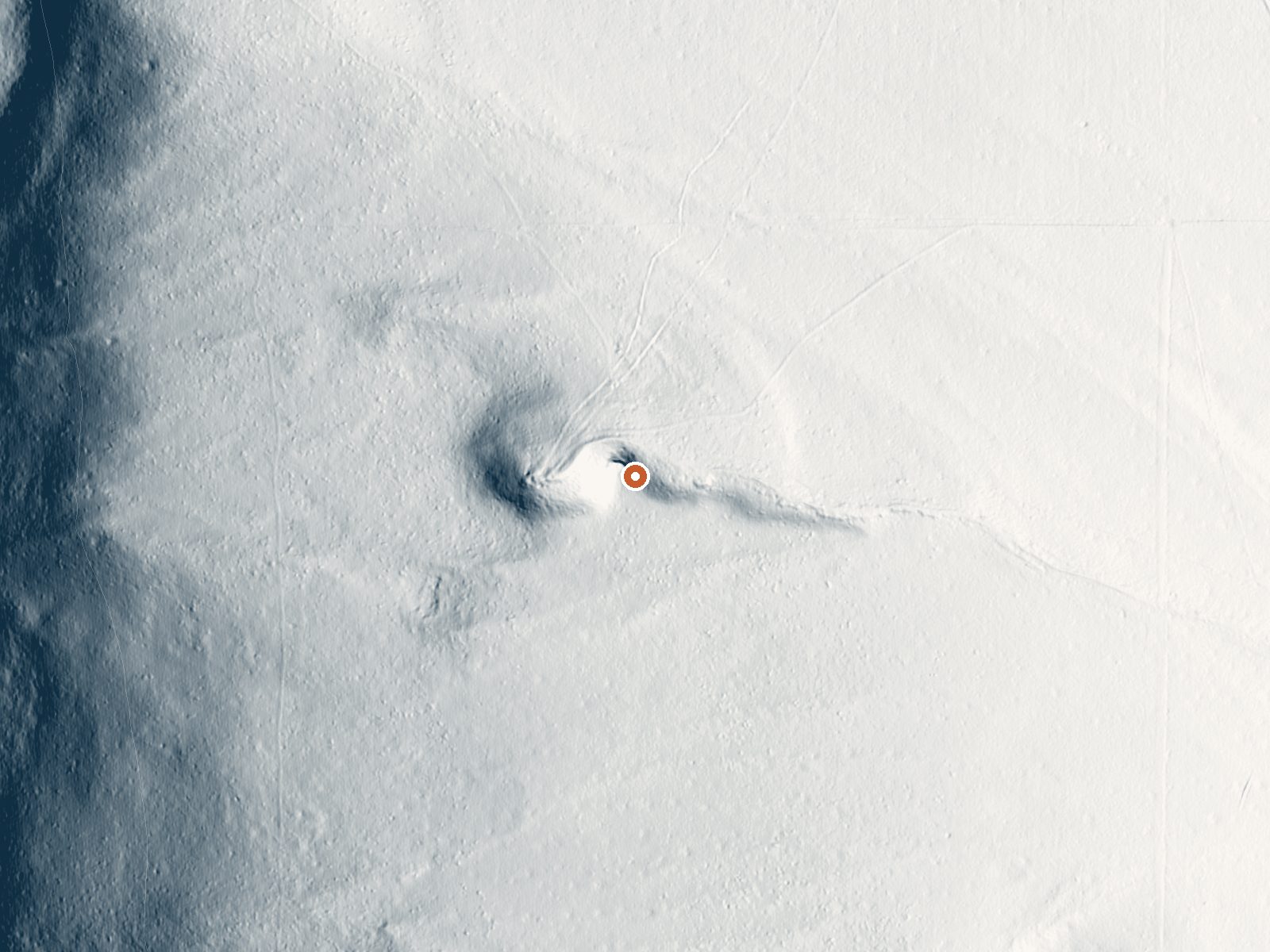 LiDAR bare-earth view of the same ground around Spring