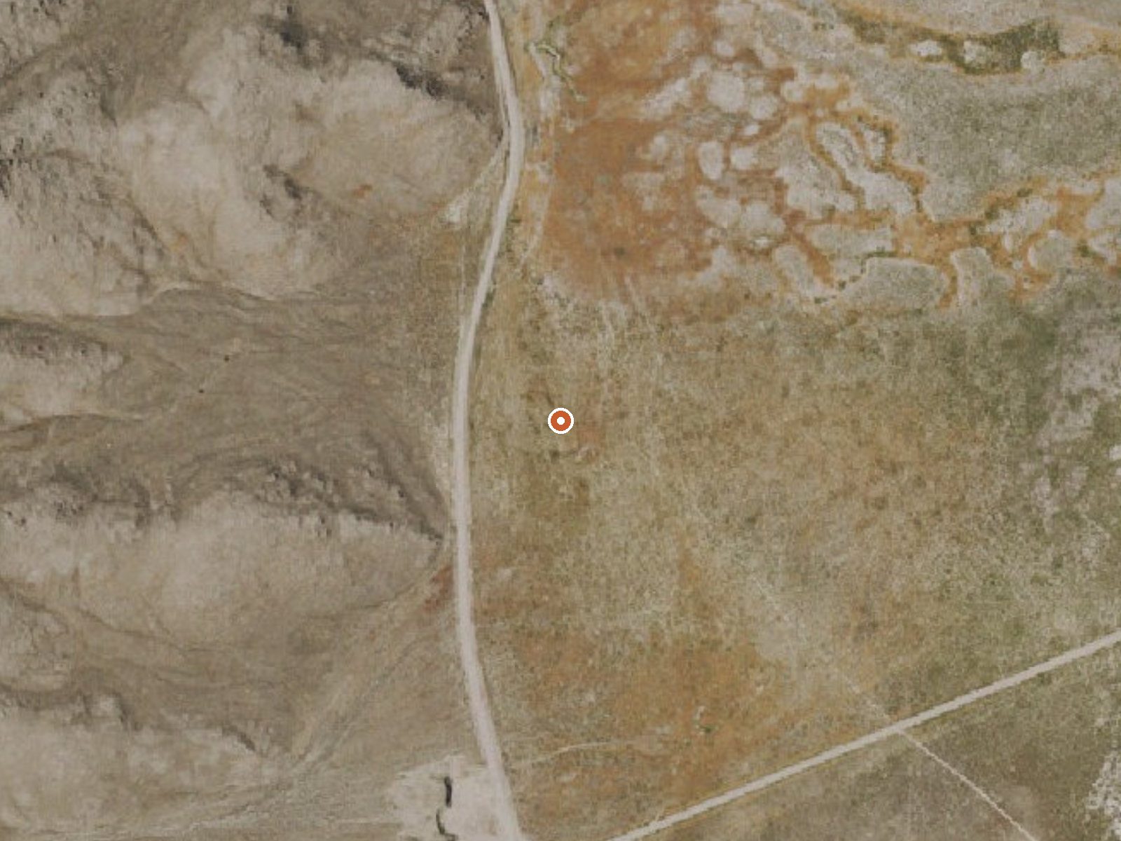 Aerial view of the ground around Sulphur Spring