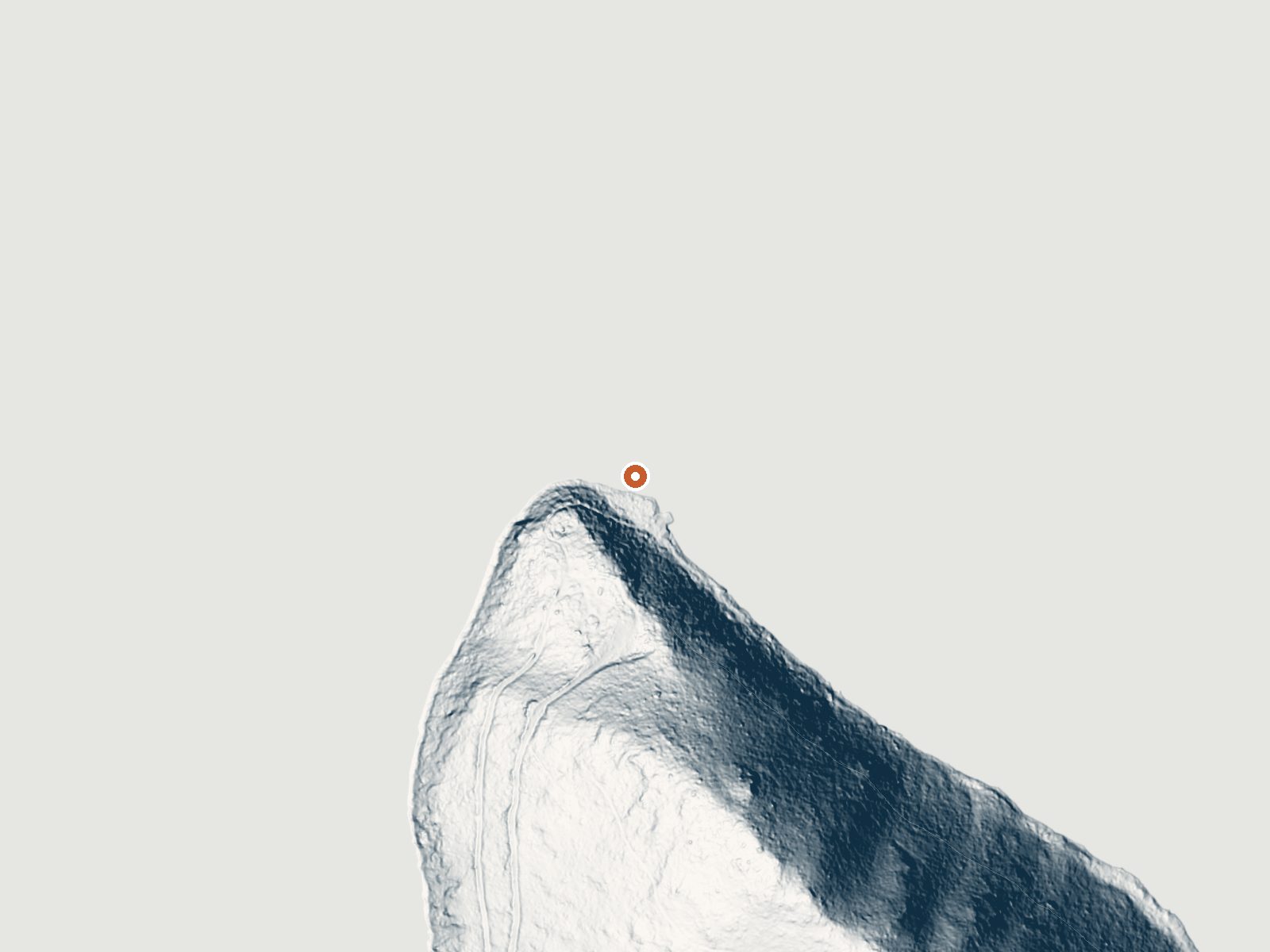 LiDAR bare-earth view of the same ground around Eagle Point Spring
