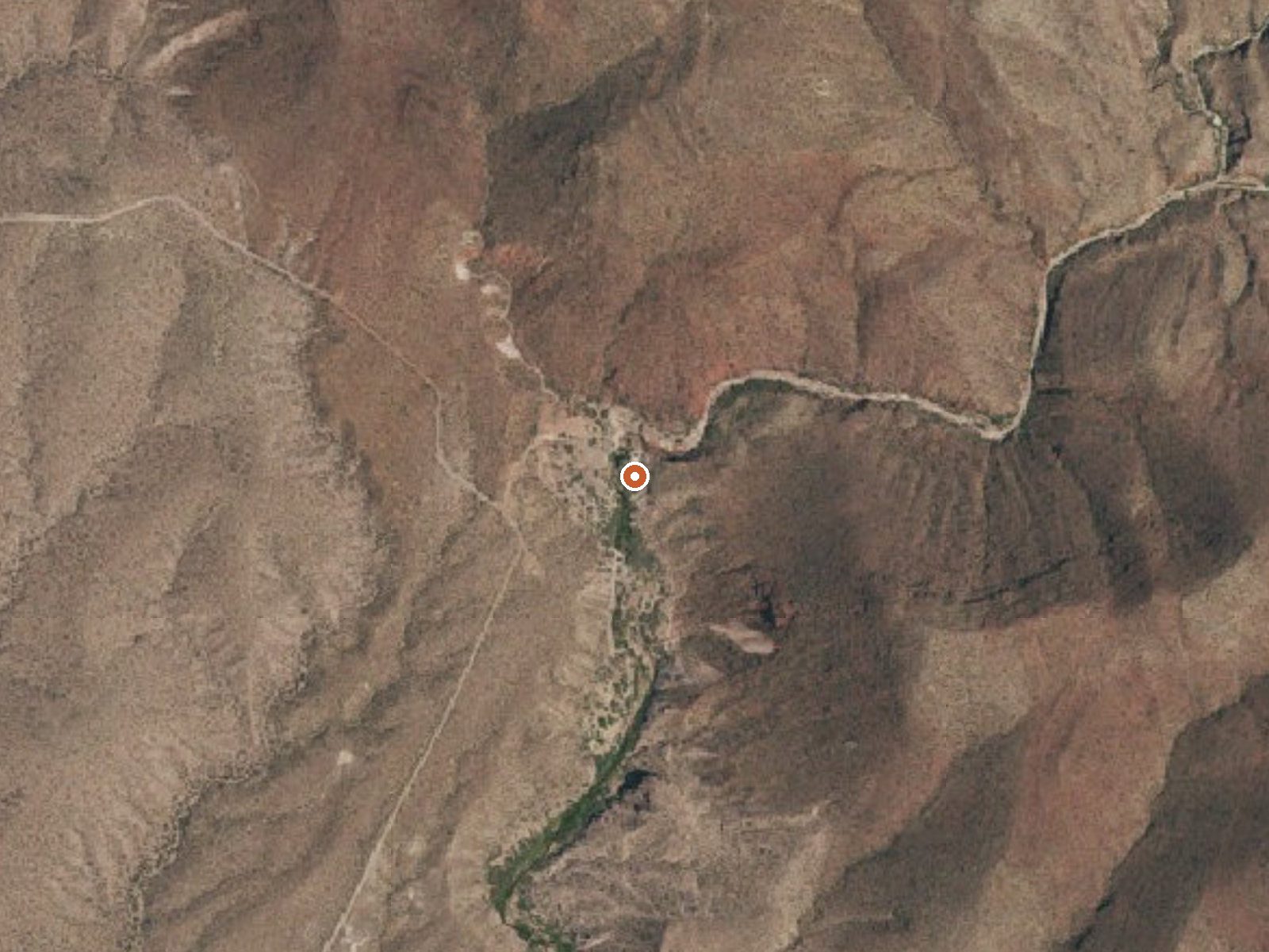 Aerial view of the ground around Red Bull Spring
