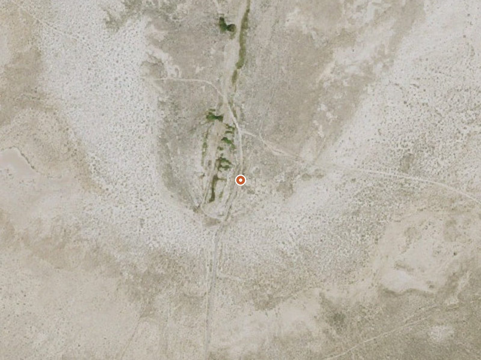 Aerial view of the ground around Thermo Hot Springs