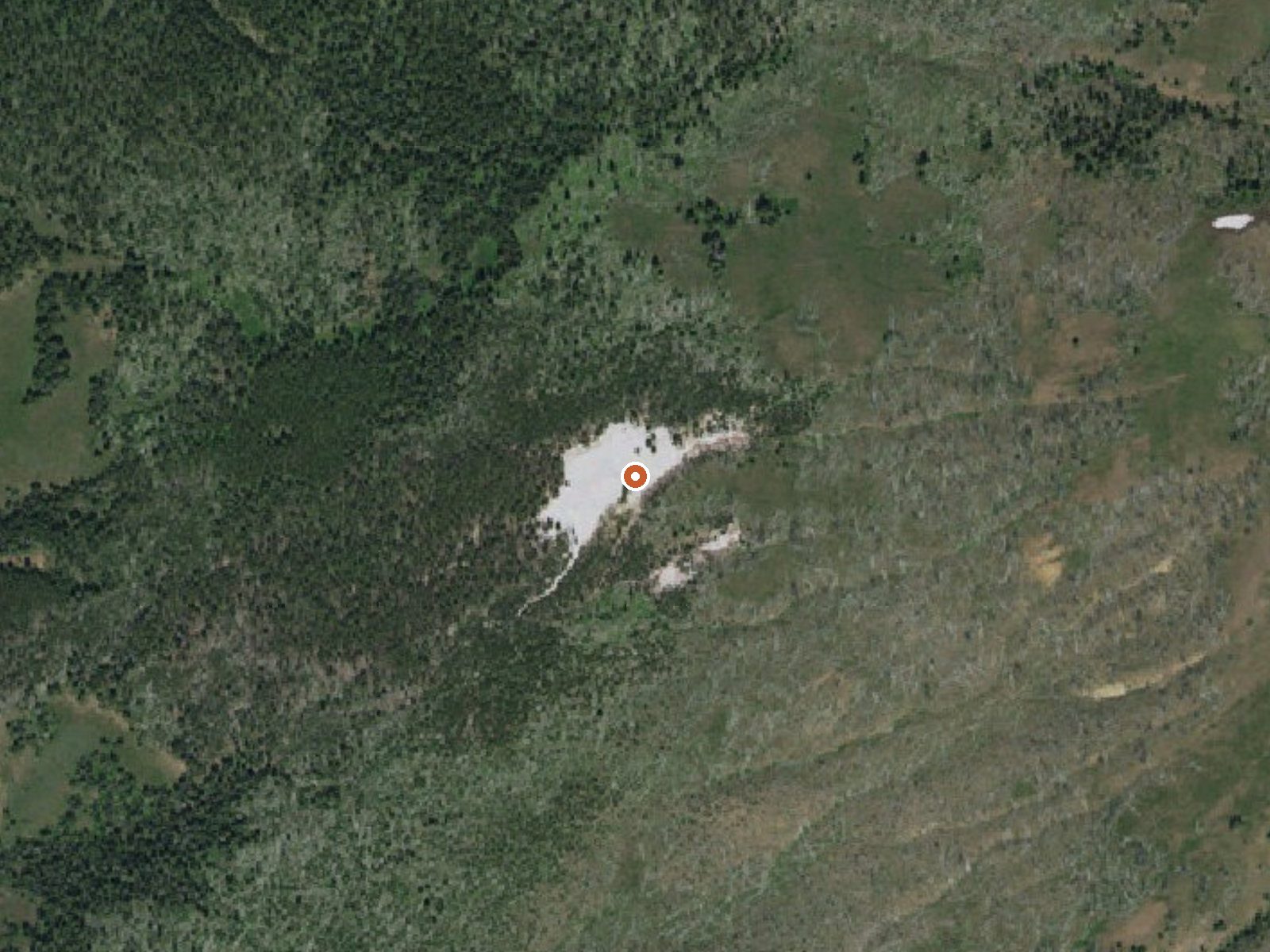 Aerial view of the ground around Hot Springs