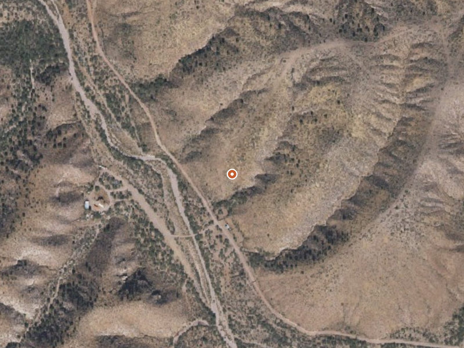 Aerial view of the ground around N O Spring