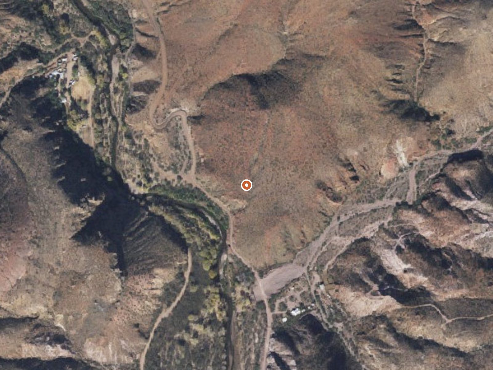 Aerial view of the ground around Seep