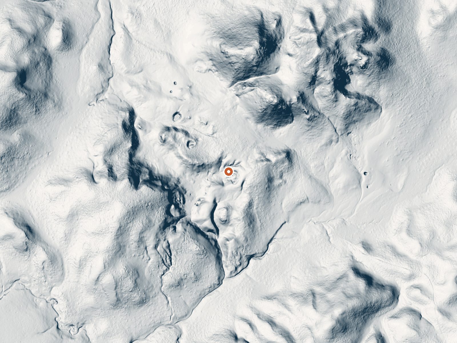 LiDAR bare-earth view of the same ground around Sulphur Springs
