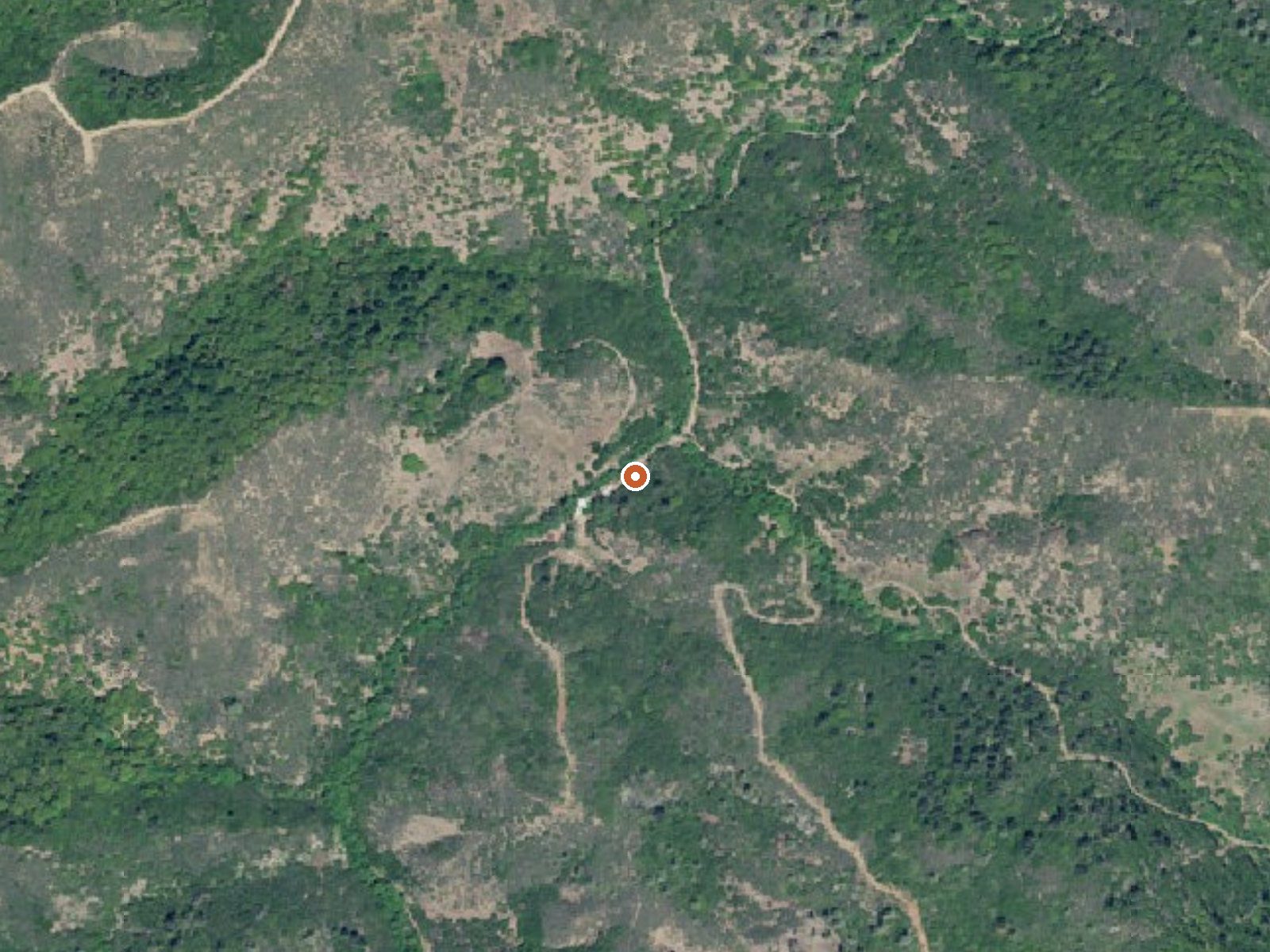 Aerial view of the ground around England Springs
