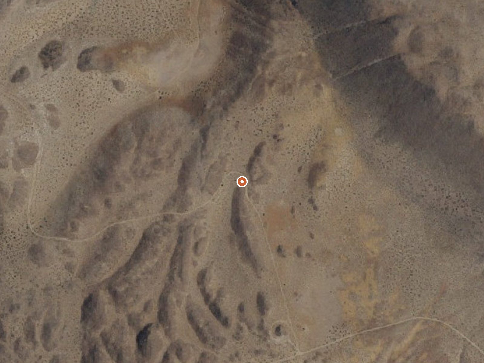Aerial view of the ground around Fumarole