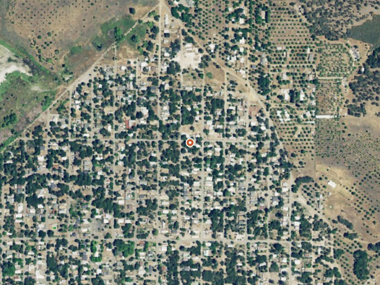 Aerial view of the ground around Fumarole