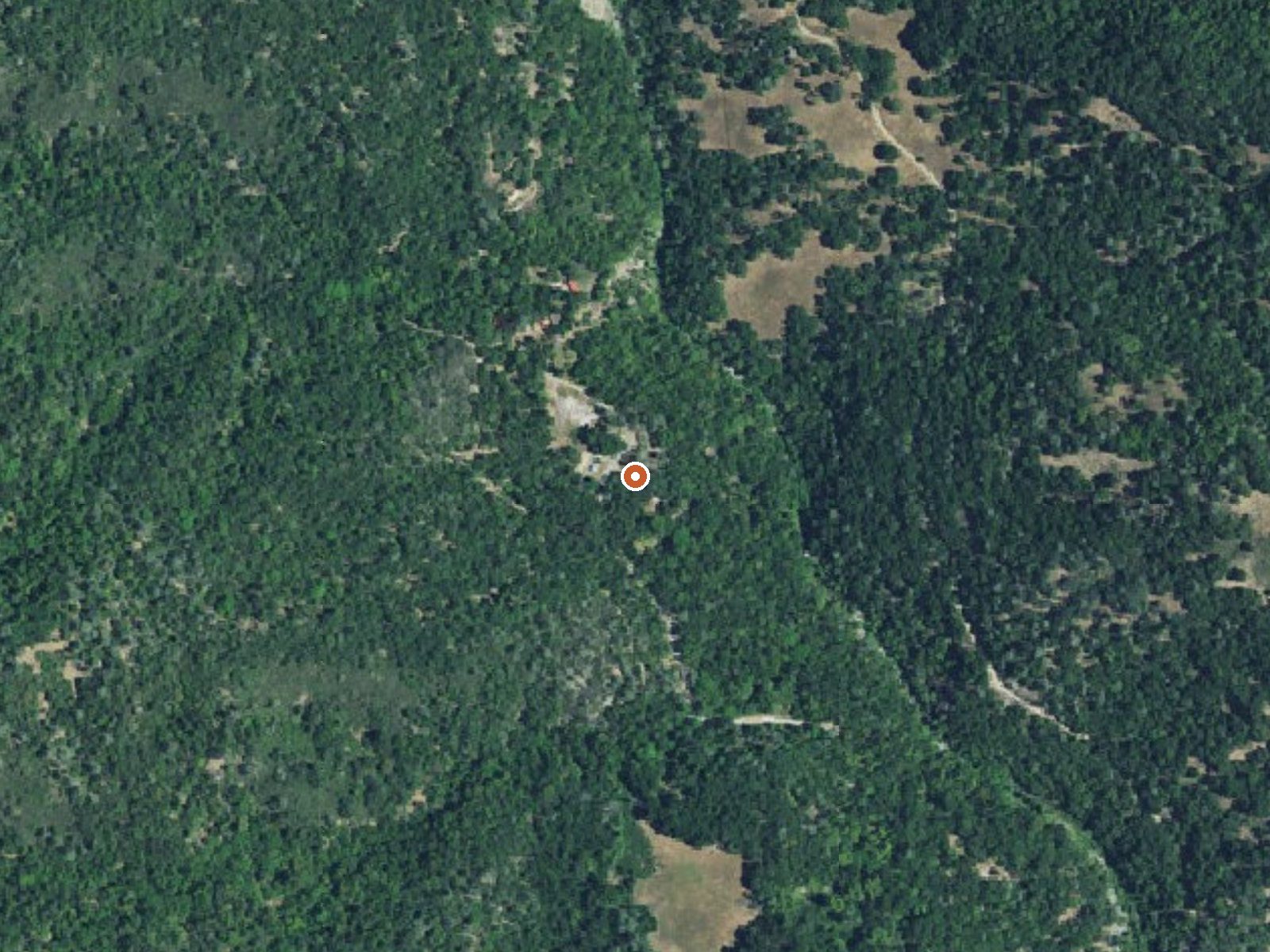 Aerial view of the ground around Gilroy Hot Springs