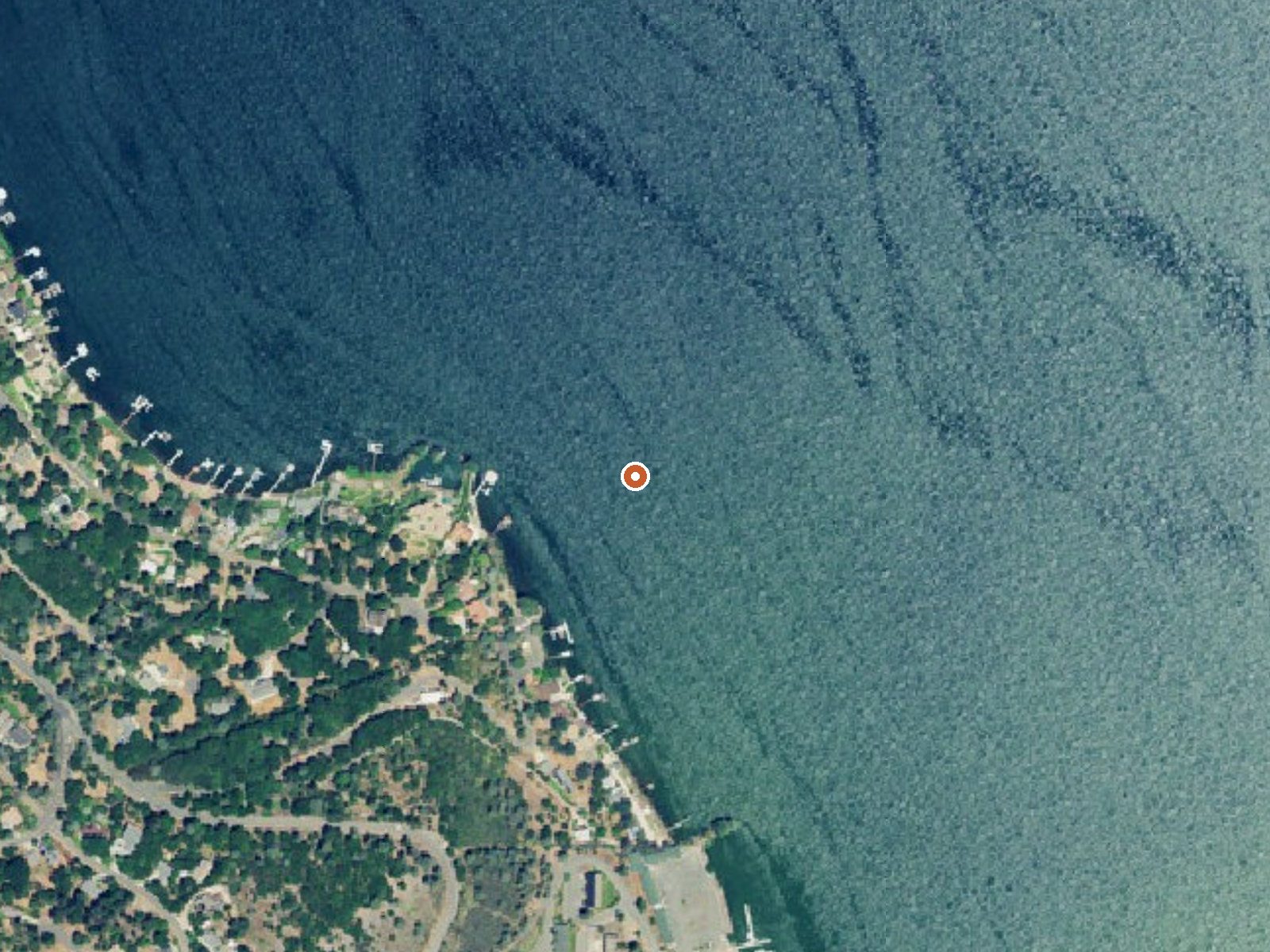 Aerial view of the ground around Horseshoe Spring
