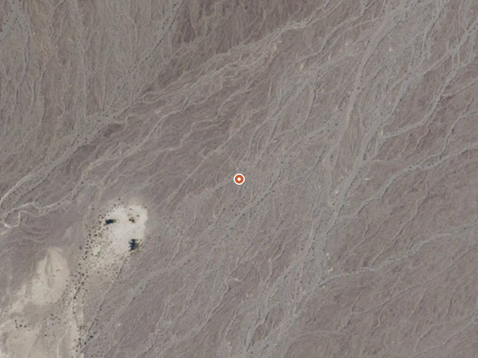Aerial view of the ground around Palm Spring