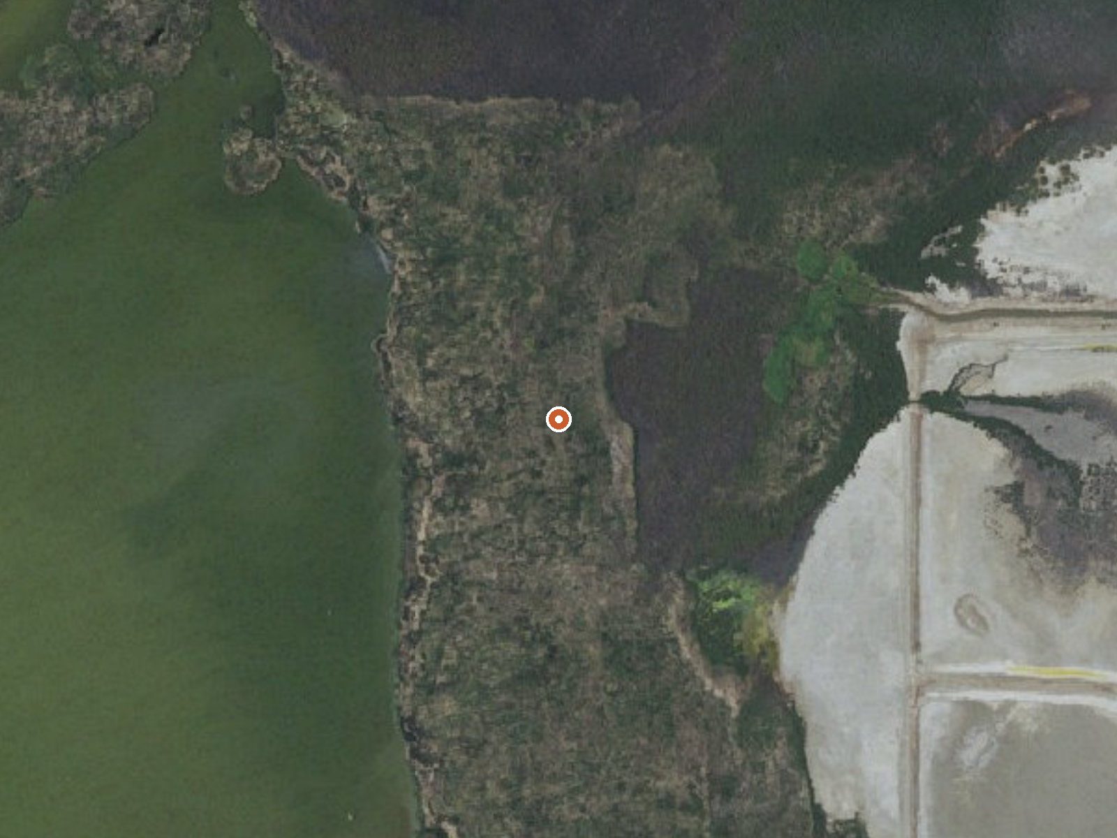 Aerial view of the ground around Mud Pots