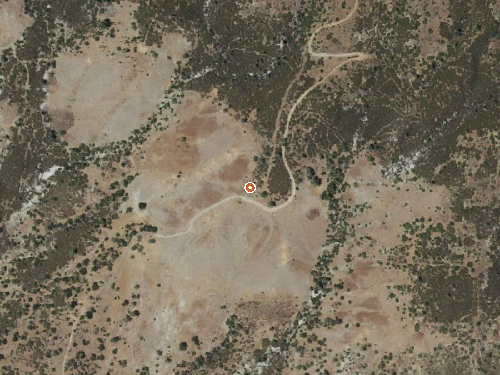 Aerial view of the ground around Table Mountain (Spring)