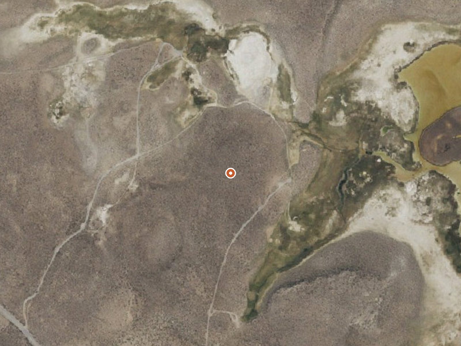 Aerial view of the ground around The Tub