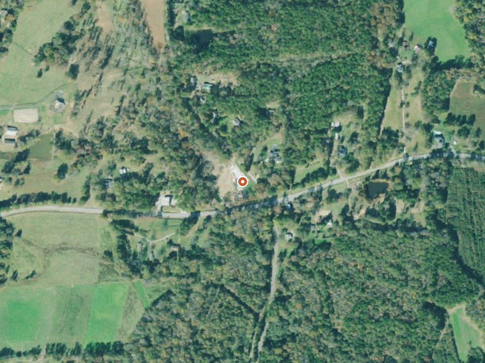 Aerial view of the ground around Lifsey Spring
