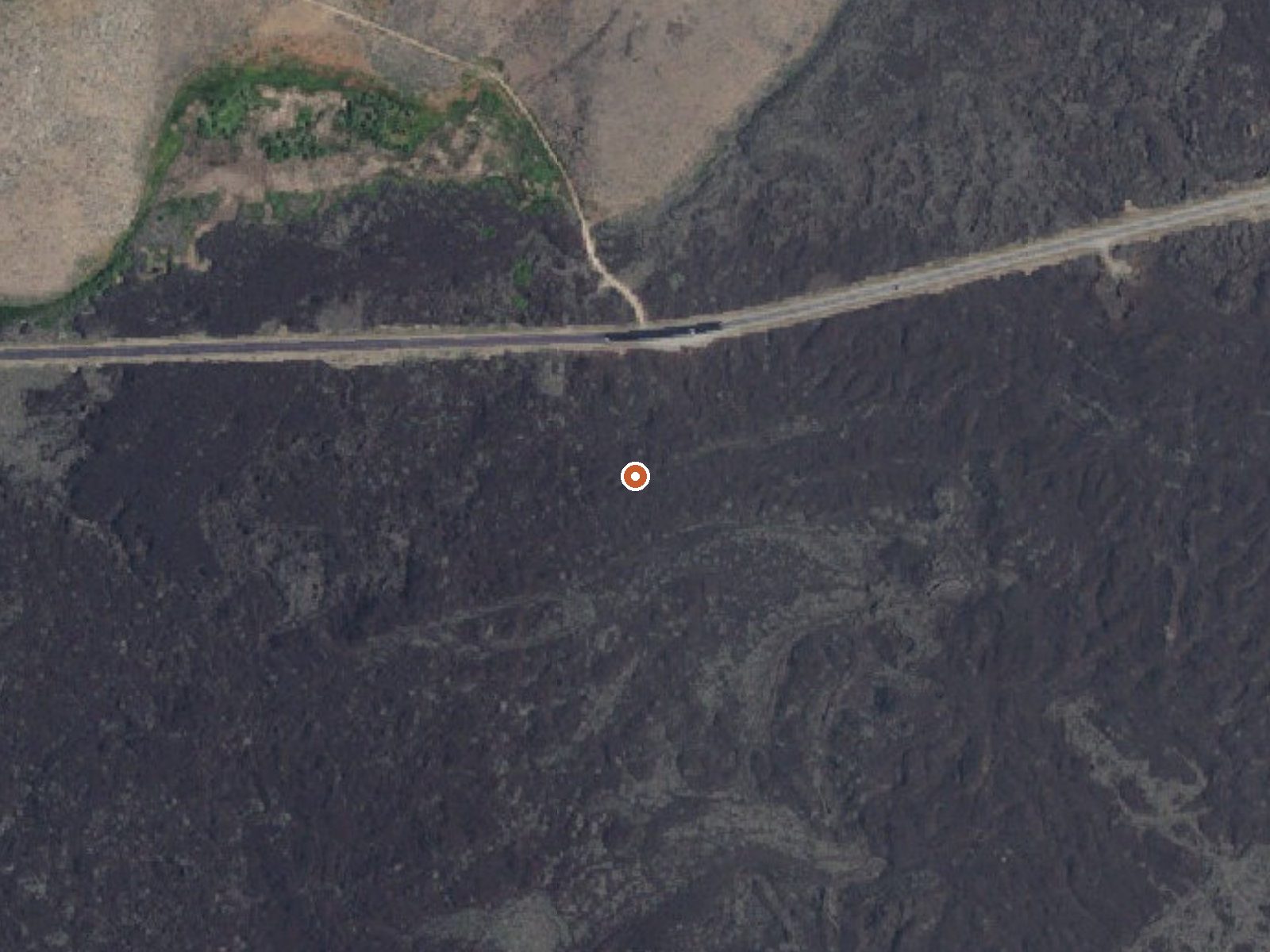 Aerial view of the ground around Milford Sweat Hot Spring