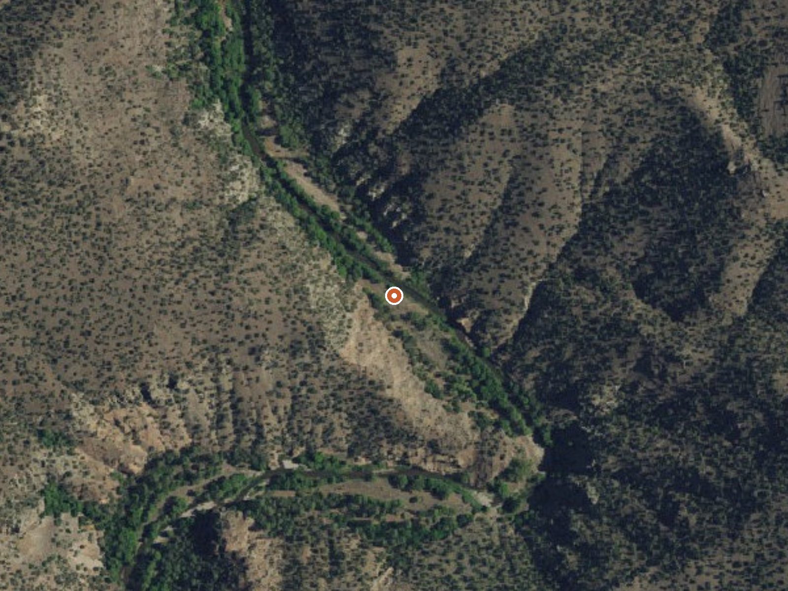 Aerial view of the ground around Spring