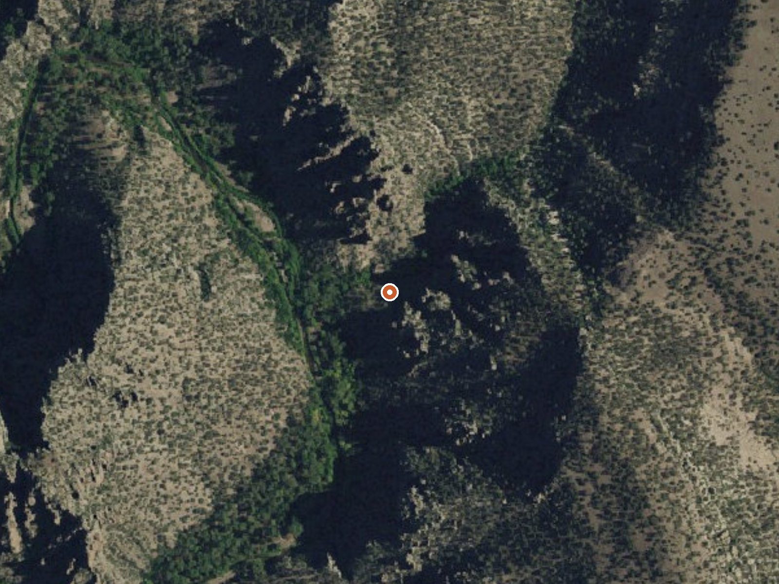 Aerial view of the ground around Spring