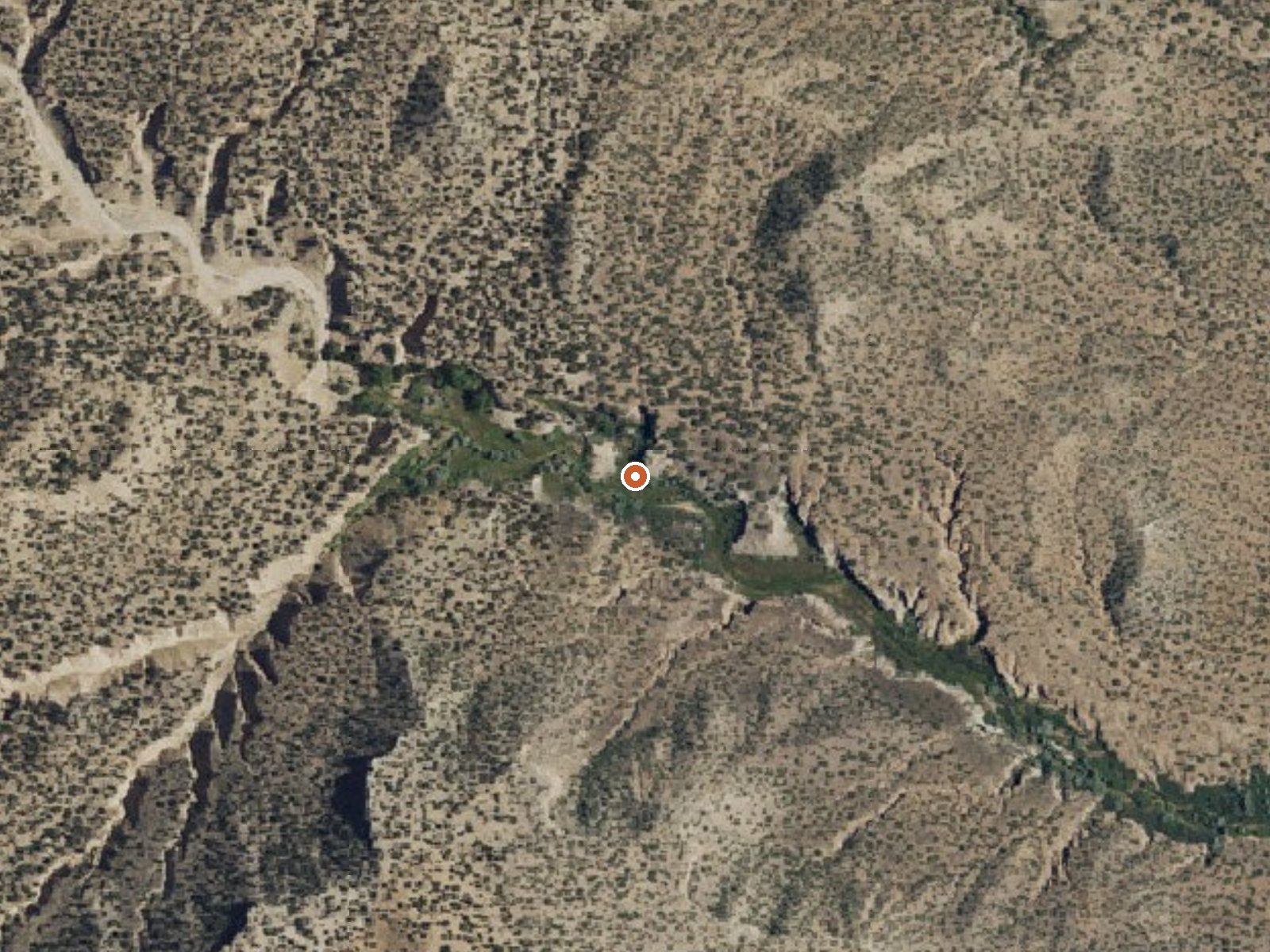 Aerial view of the ground around Statue