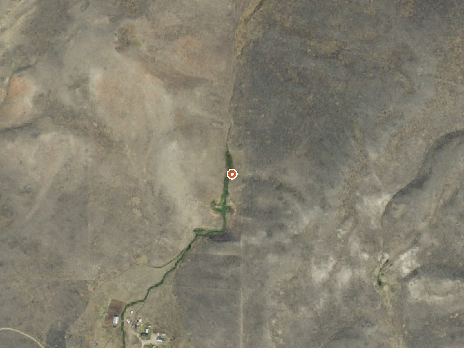 Aerial view of the ground around Staudenmeyer Springs