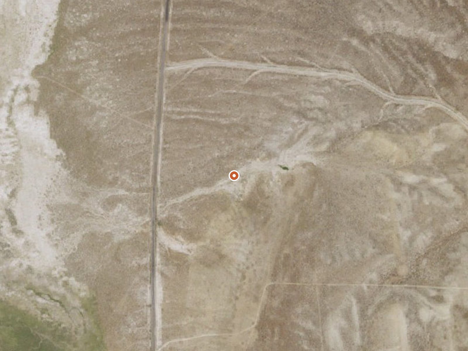 Aerial view of the ground around Hot Spring