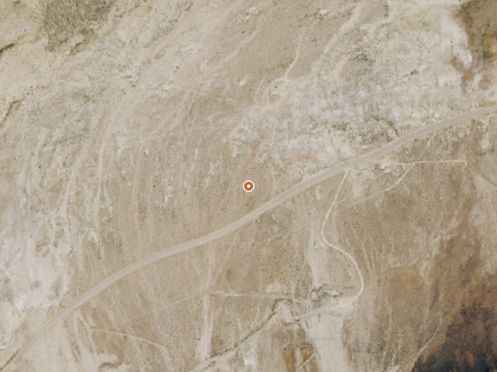 Aerial view of the ground around Beowawe Hot Springs (The Geysers)