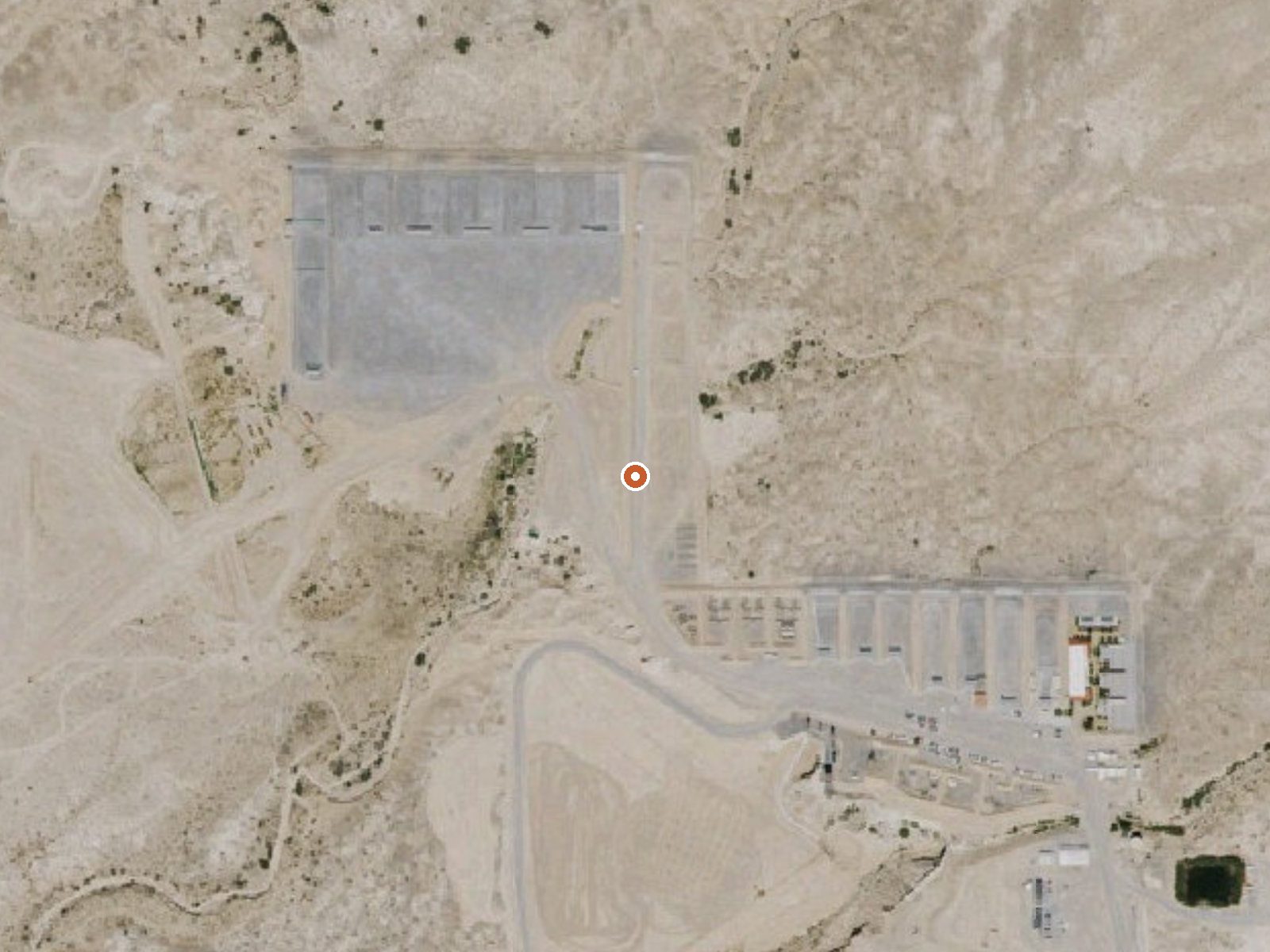 Aerial view of the ground around Browns Spring