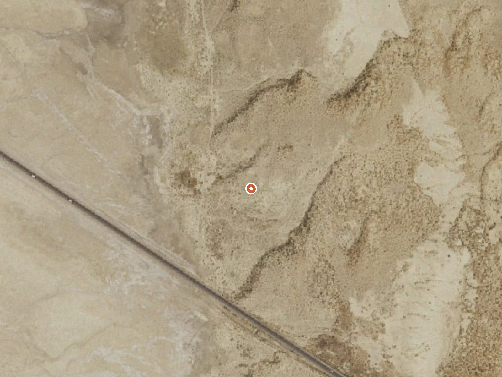 Aerial view of the ground around Sand Springs