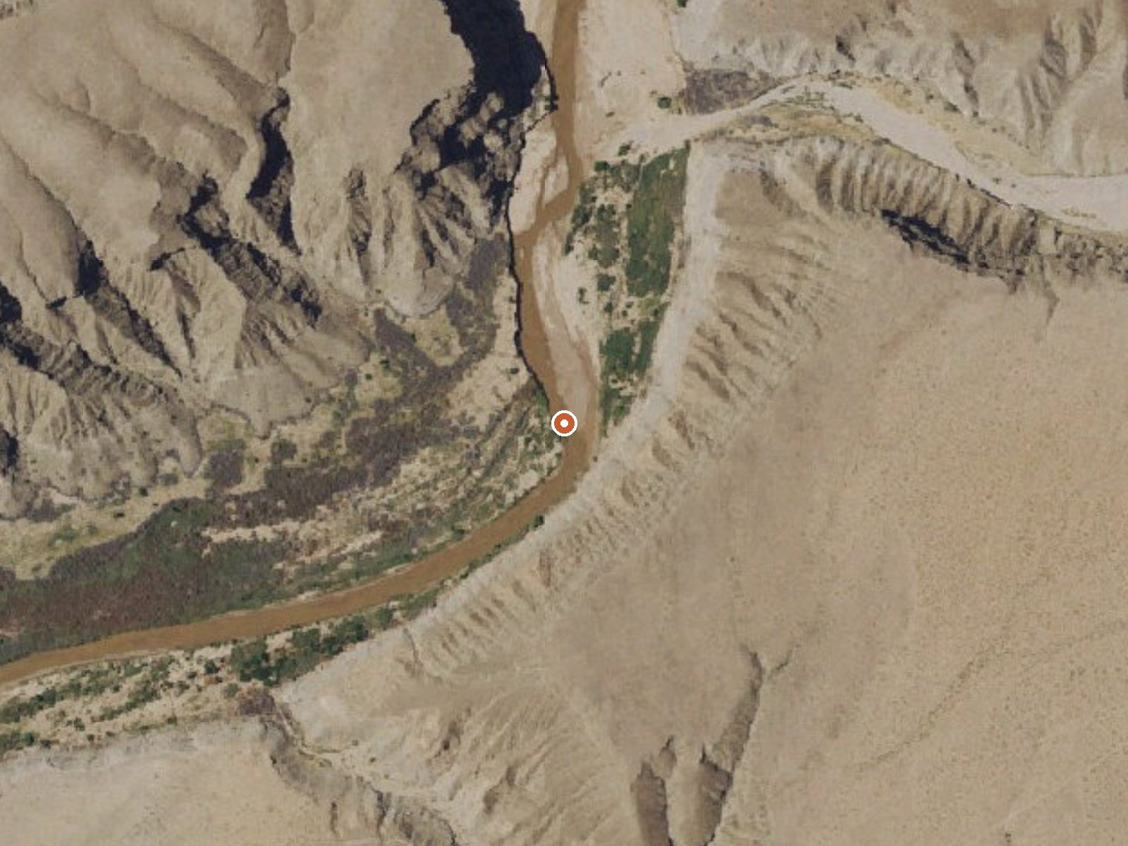Aerial view of the ground around Springs