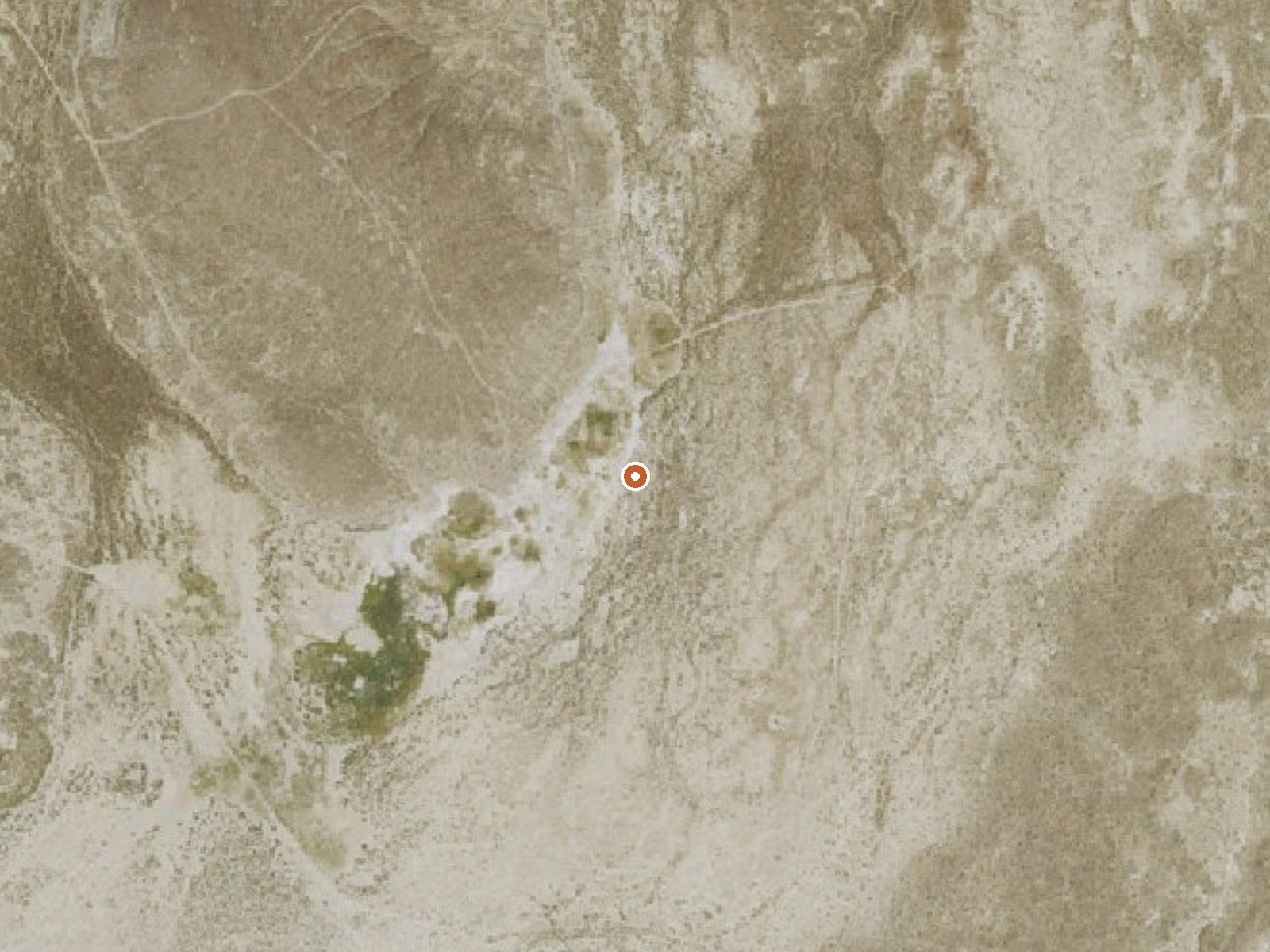 Aerial view of the ground around the spring
