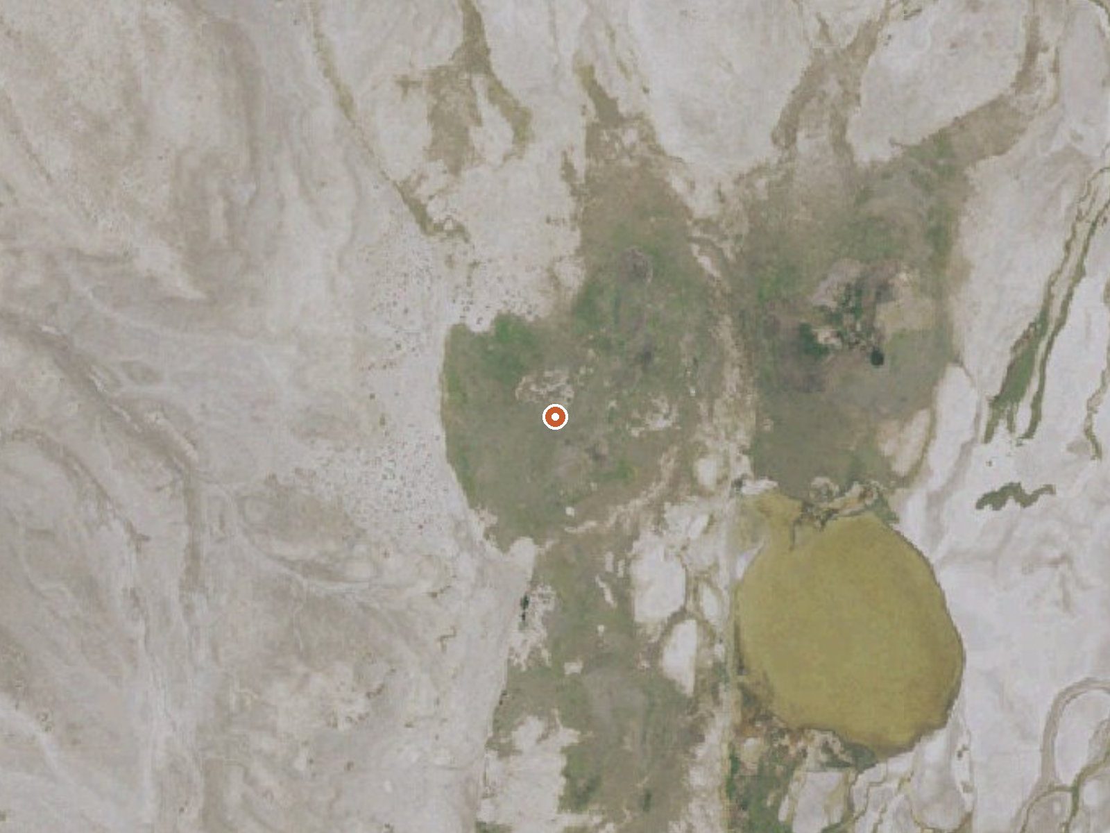 Aerial view of the ground around Hot Springs