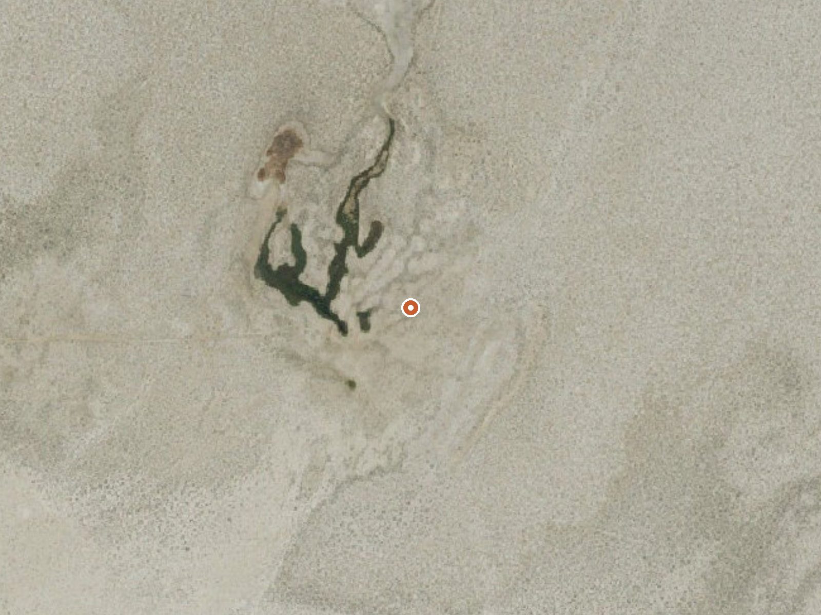 Aerial view of the ground around South Tule Spring