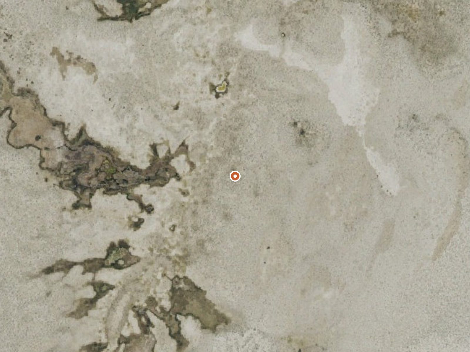 Aerial view of the ground around the spring