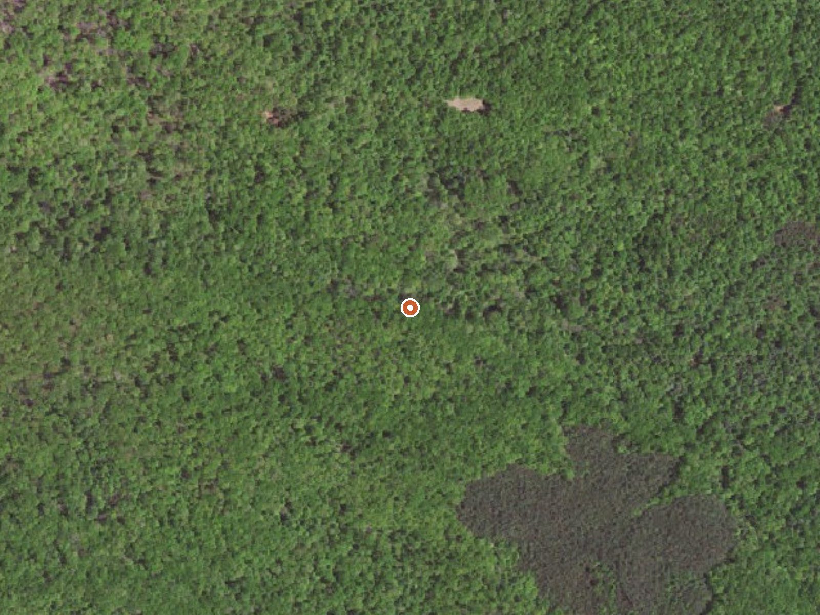 Aerial view of the ground around Rockbridge Baths