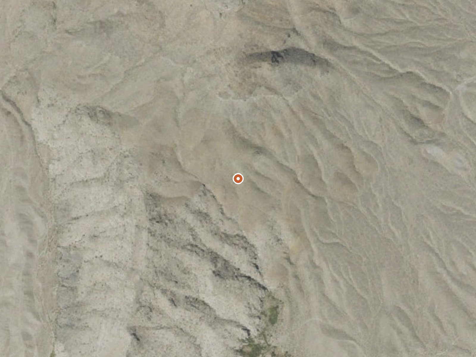 Aerial view of the ground around Gandy Warm Springs