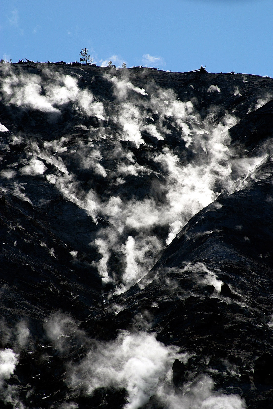 Steam Vents At Roaring Mountain